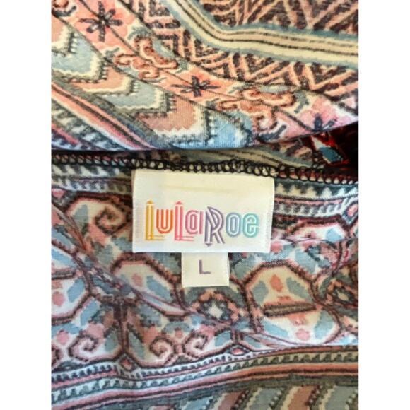 Lularoe Womans Long Jacket/kimono size Large - Picture 5 of 6